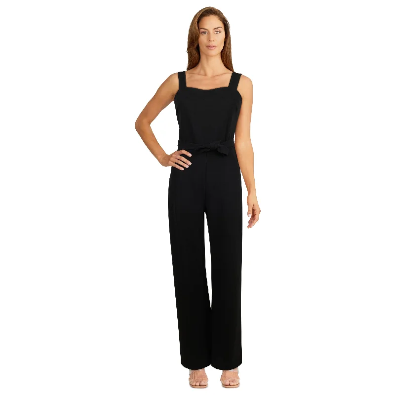 Mini dresses with one - shoulder designs lily morgan Women's Tie Front Jumpsuit