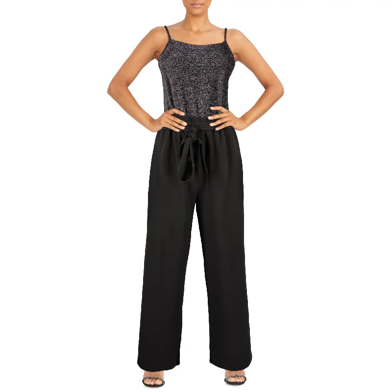 Sequined mini dresses for New Year's Eve lily morgan Women's No Sleeve Scooped Jumpsuit