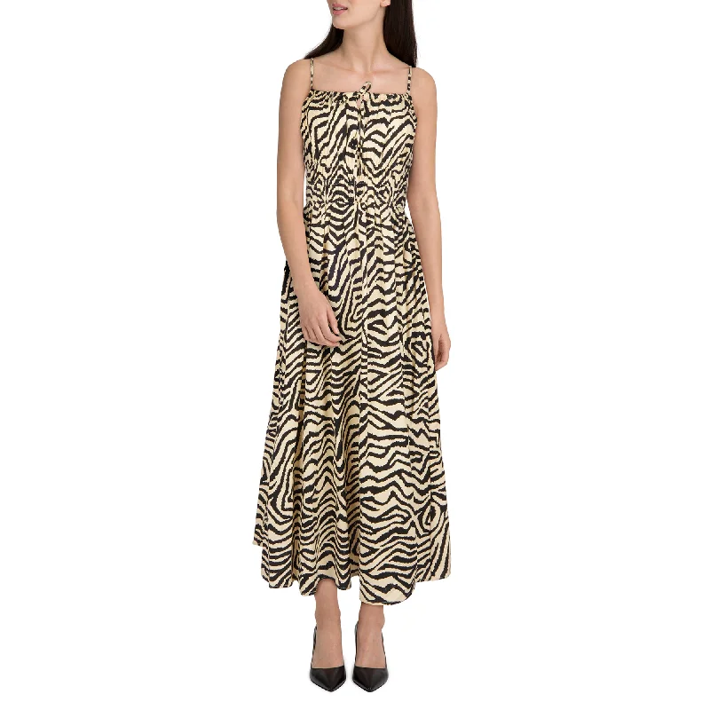 Leather mini dresses for a edgy style lily morgan Women's Mystic Linen Dress, Striped