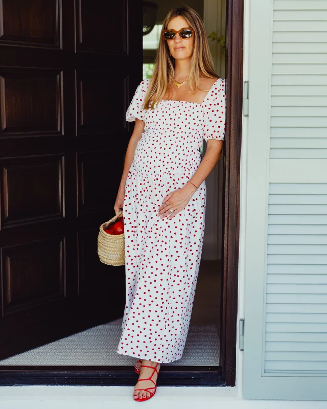 Midi dresses with puff sleeves for a vintage - inspired look Nan Maxi Dress