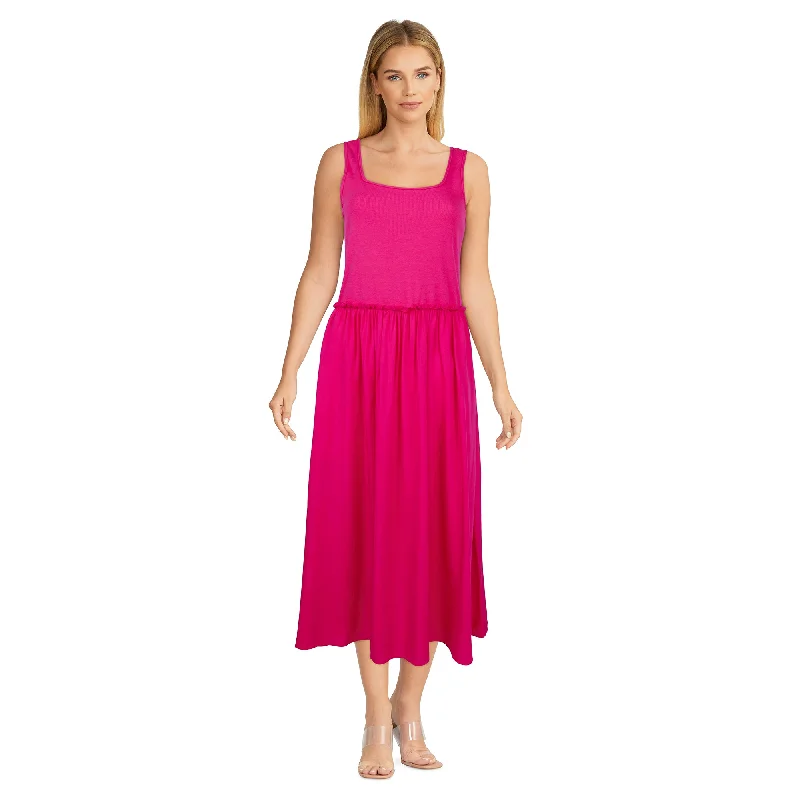 Polyester mini dresses for easy care mySTYLE Women's Woven Knit Dress