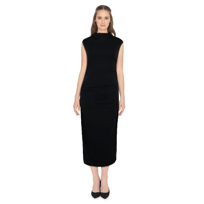 Mini dresses with abstract prints for an artistic look lily morgan Women's Trendsetters Mock Neck Tube Dress