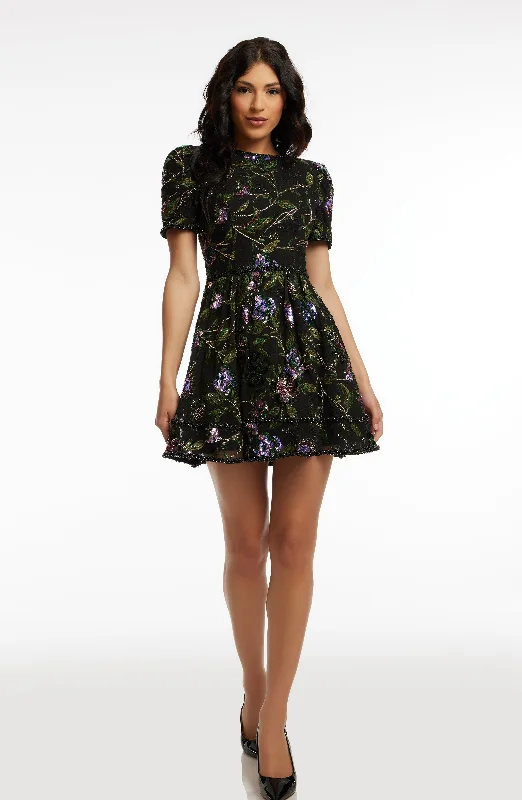 Mini dresses with side slits for a sexy appeal Tanner Dress