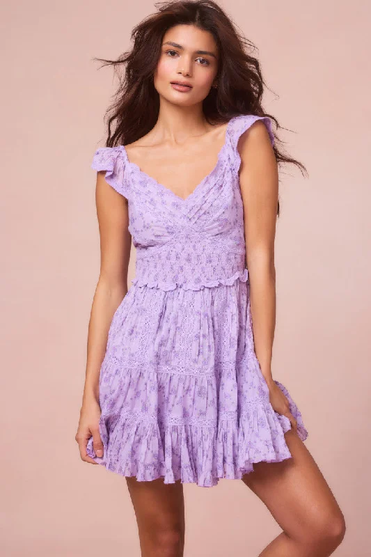 Mini dresses with tiered skirts for added volume Presline Cotton Mini Dress