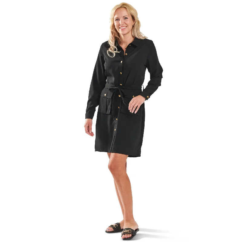 Mini dresses with criss - cross backs for a flirty look lily morgan Women's Cargo Shirt Dress