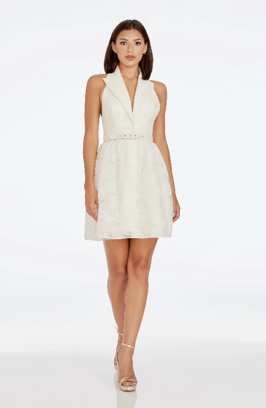 Polyester mini dresses for easy care Saxon Dress