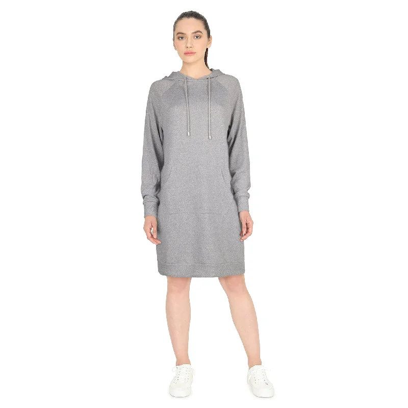 Mini dresses with abstract prints for an artistic look mySTYLE Women's Hooded Dress