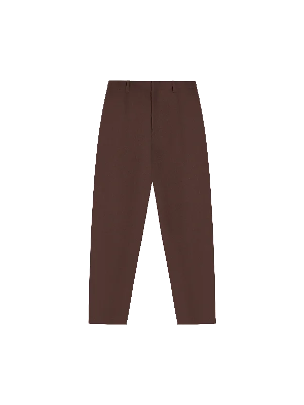 Womens Organic Cotton Regular Fit Trouser—chestnut brown