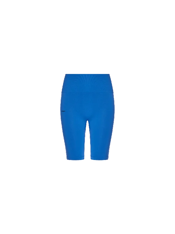 Women's Plant-Stretch Compressive Cycle Shorts—Cobalt Blue