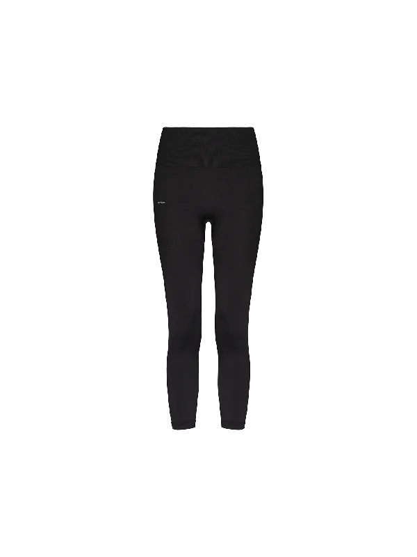 Women's Plant-Stretch Compressive 7/8 Leggings—Black