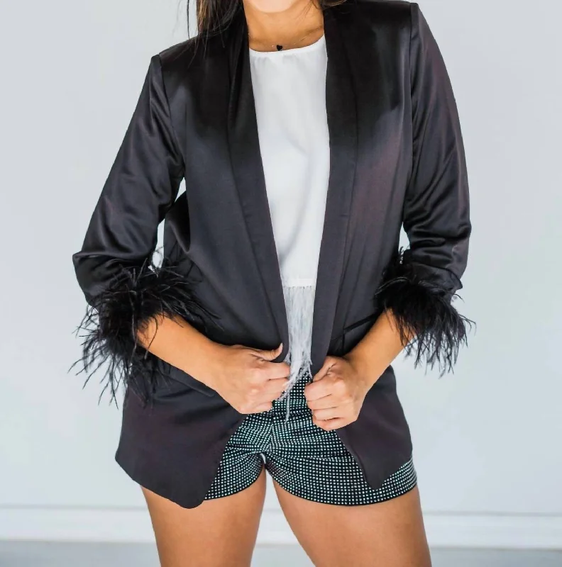 Finer Things Blazer In Black