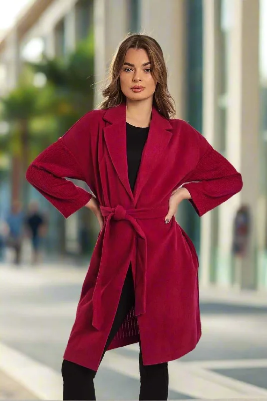 Shearling - lined women's leather coats for ultimate warmth and luxuryCoat