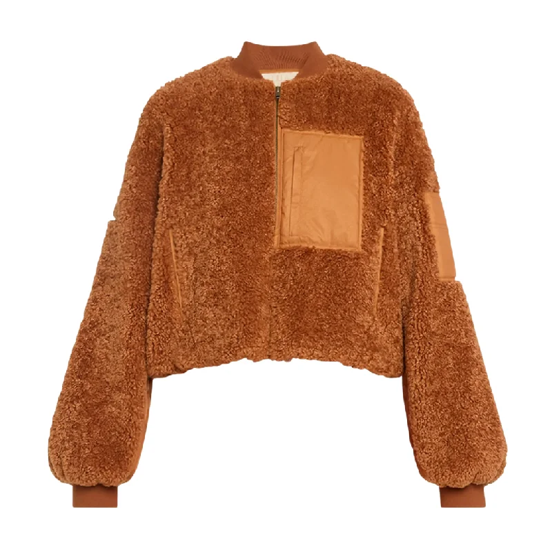 Women's faux fur coats in bright colors for a bold fashion statementArlyn Sherpa Jacket Women's faux fur coats in bright colors for a bold fashion statementArlyn Sherpa Jacket