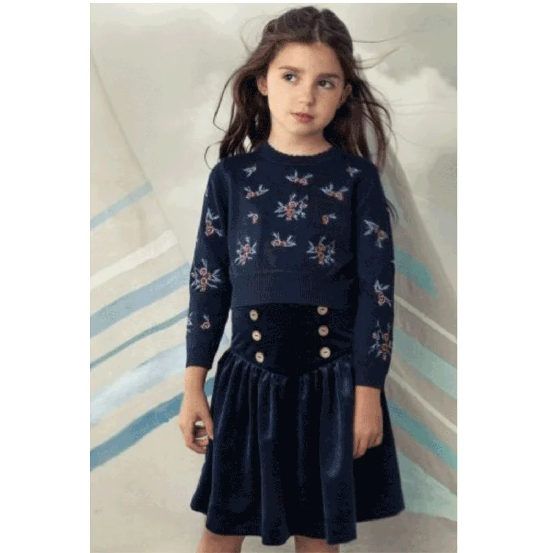 plus size women cardigan for comfortable layeringBelati Navy Crossstitch Embroidered Round Neck Knit (BKN363) plus size women cardigan for comfortable layeringBelati Navy Crossstitch Embroidered Round Neck Knit (BKN363)
