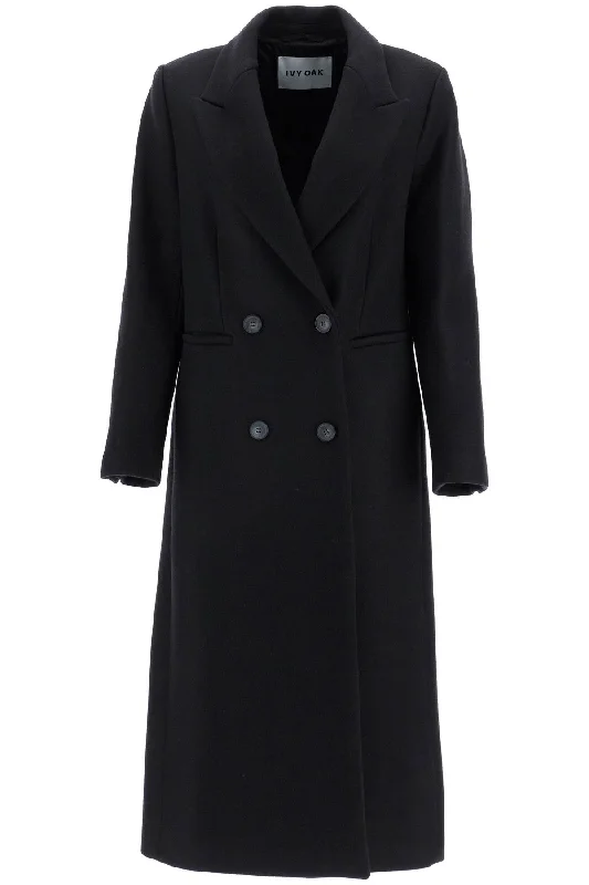 Plus size women's wool blend coats for a warm and stylish wintercayenne double-breasted wool coat IO1123F1122 BLACK Plus size women's wool blend coats for a warm and stylish wintercayenne double-breasted wool coat IO1123F1122 BLACK
