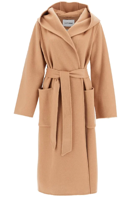 Belted women's cashmere coats in soft pastels for a luxurious feelcelia edie hooded coat IO1123F1111 GOLDEN CAMEL Belted women's cashmere coats in soft pastels for a luxurious feelcelia edie hooded coat IO1123F1111 GOLDEN CAMEL