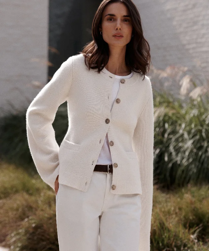 ribbed women cardigan with a classic textureCooper Cardigan
