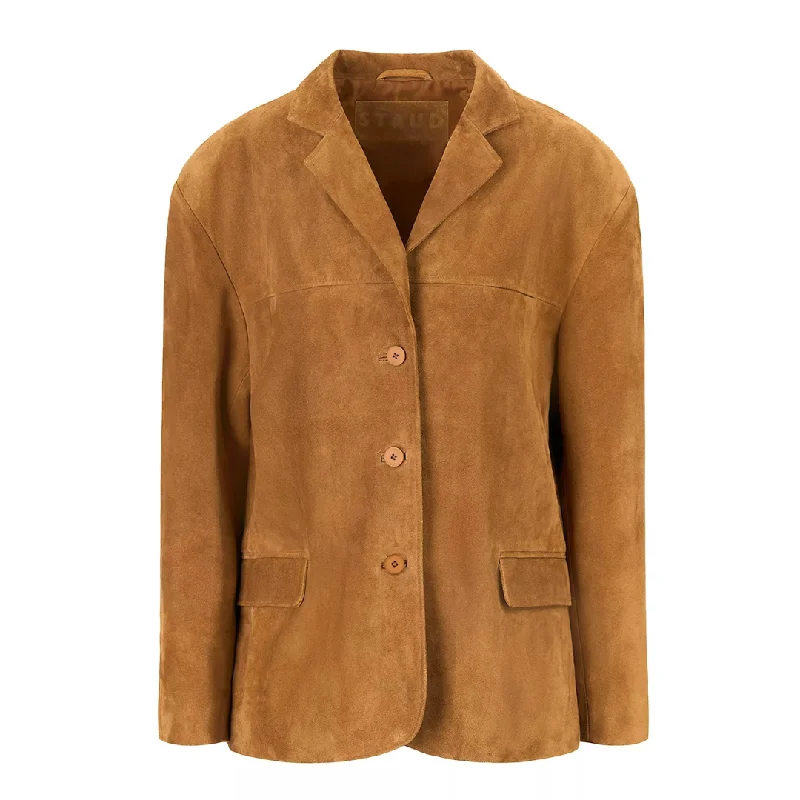 Quilted down women's coats with removable hoods for outdoor activitiesCorrine Suede Jacket Quilted down women's coats with removable hoods for outdoor activitiesCorrine Suede Jacket