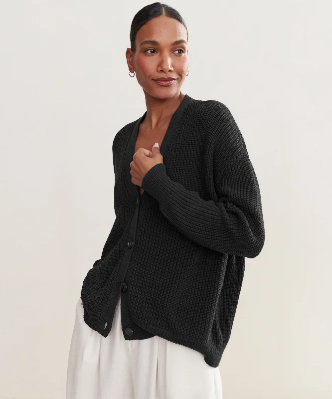 open front women cardigan for easy stylingCotton Cocoon Cardigan