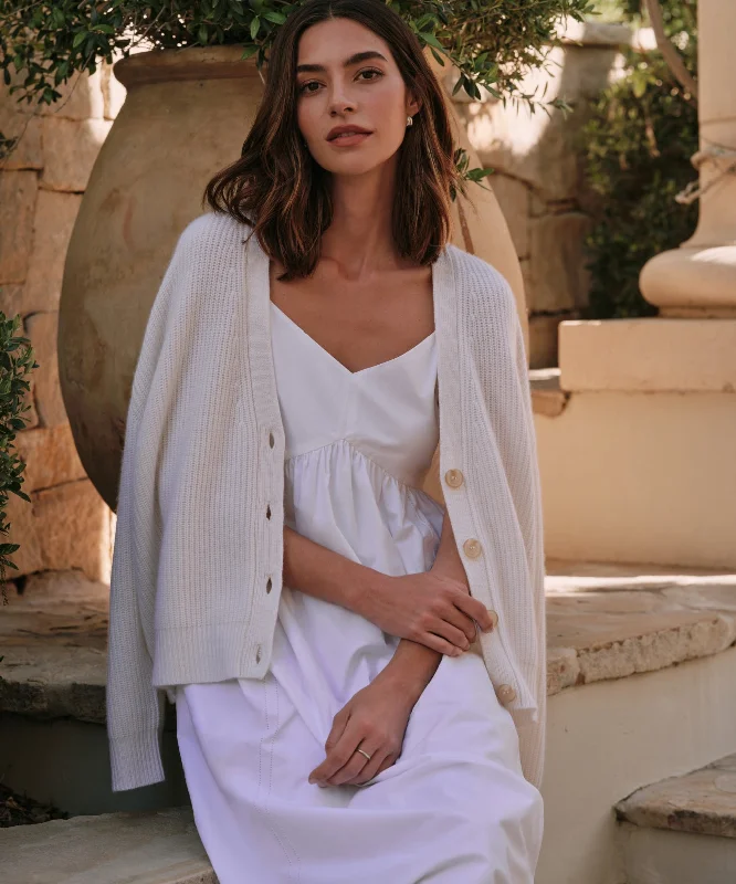 lightweight women cardigan for spring and fallCropped Cashmere Cocoon Cardigan
