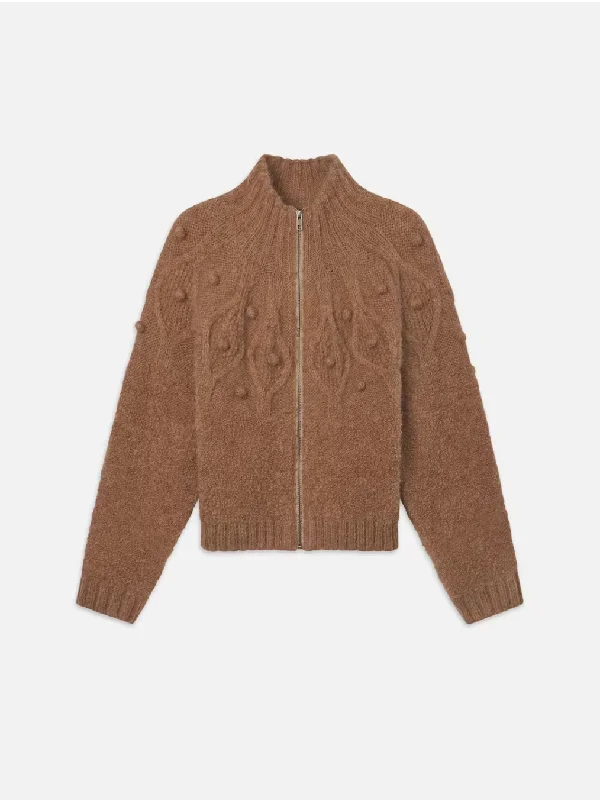 cropped women cardigan to pair with high - waisted jeansFrame - Popcorn Cardi