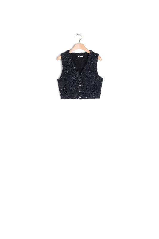 cable knit women cardigan with intricate patternsBrassière en tweed