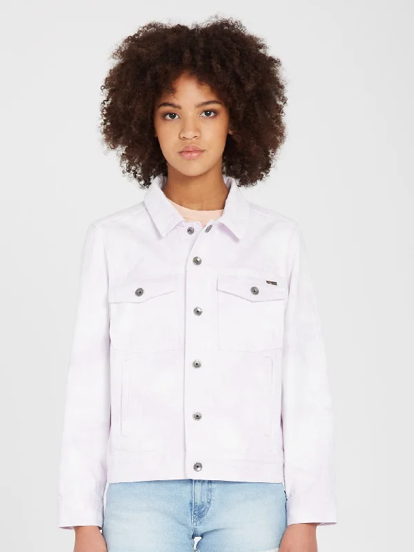 Women's longline double - breasted camel coats for a sophisticated lookRadstone Jacket - LIGHT ORCHID