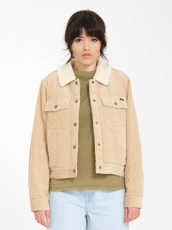 Long women's mac coats in a lightweight fabric for spring showersRadstone Corduroy Jacket - KHAKI Long women's mac coats in a lightweight fabric for spring showersRadstone Corduroy Jacket - KHAKI
