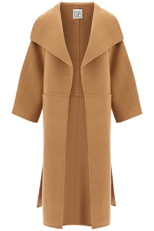 Quilted down women's coats with removable hoods for outdoor activitiessignature wool-cashmere coat 211 110 717 CAMEL Quilted down women's coats with removable hoods for outdoor activitiessignature wool-cashmere coat 211 110 717 CAMEL