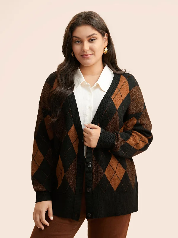 Supersoft Essentials Plaid Button Up Cardigan