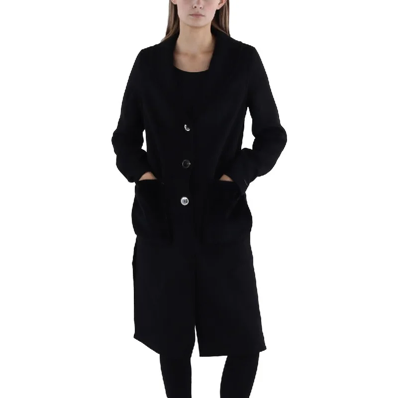 Mid - length women's down coats in a slim fit for a modern and sleek appearanceTahari Womens Wool Blend Long Wool Coat