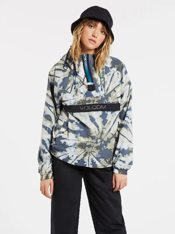 Embroidered women's cotton coats in a bohemian pattern for a unique designThroback Ins Windbreaker Jacket - MULTI