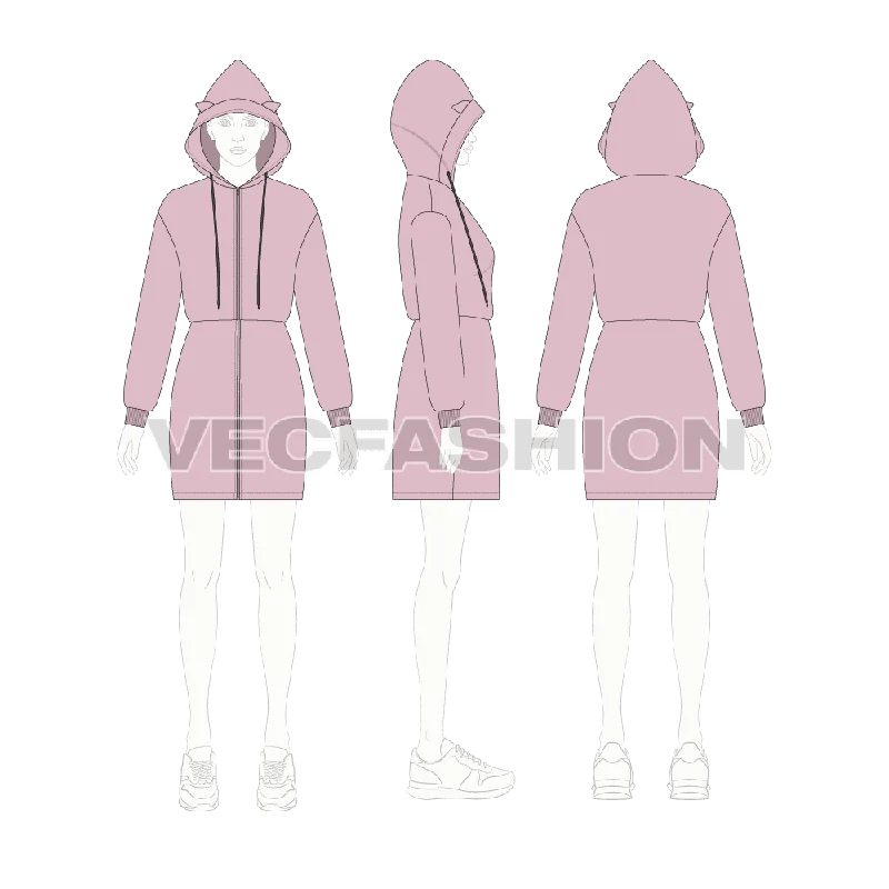 Shearling - lined women's leather coats for ultimate warmth and luxuryWomen's Cat Coat