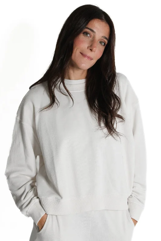 Tie - Front Women's Lambswool Sweaters in Pastel HuesBeach Organic Fleece Pullover