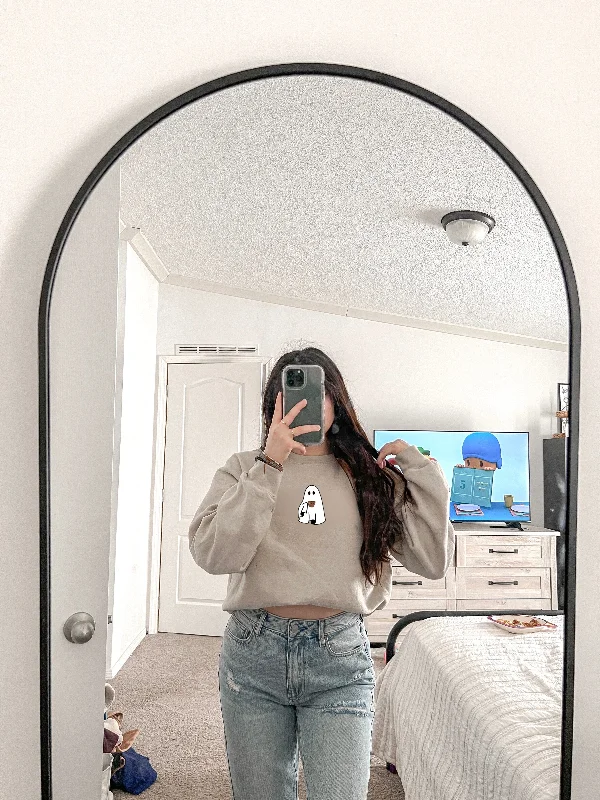 Cropped Women's Angora Blend Sweaters for a Trendy LookBoo Con Su Tazita • DTF Sweater