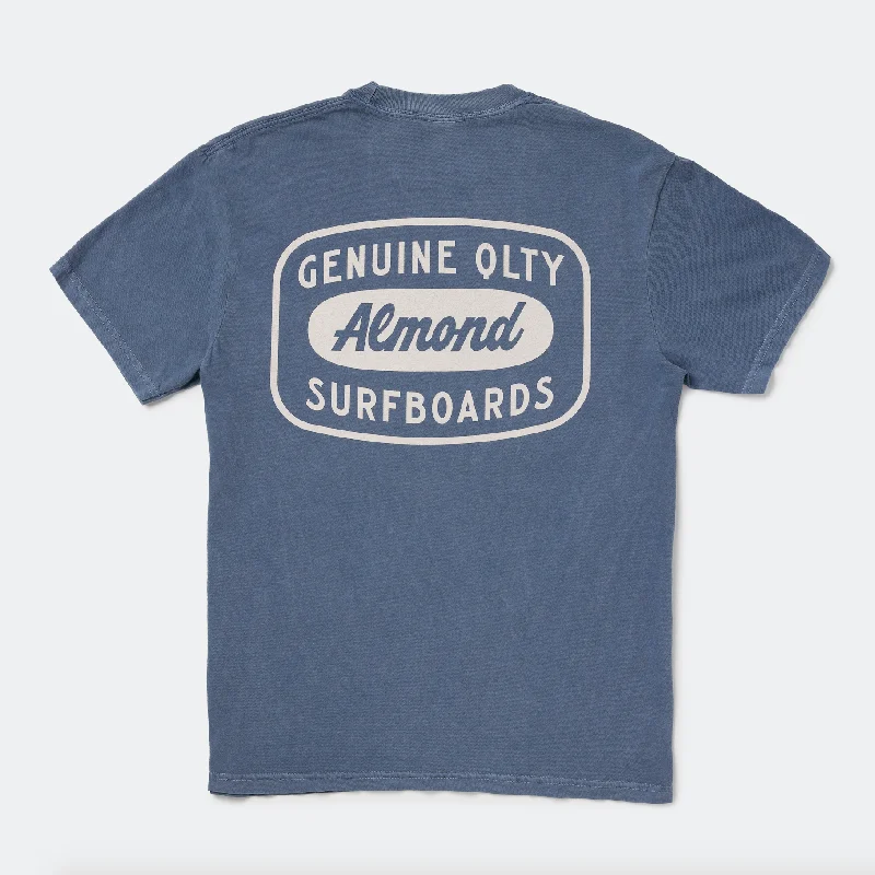 V - Neck Women T Shirt to Enhance the NecklineGenuine Tee | Denim Blue