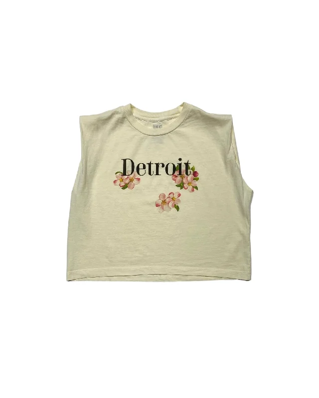 Moisture - Wicking Women T Shirt for Active LifestylesInk Detroit- Apple Blossom Women's Heavyweight Muscle T-Shirt - Ivory Moisture - Wicking Women T Shirt for Active LifestylesInk Detroit- Apple Blossom Women's Heavyweight Muscle T-Shirt - Ivory