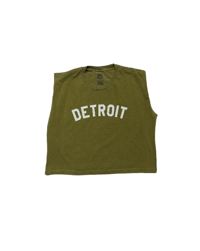 Striped Women T Shirt in a Classic PatternInk Detroit- Basic Detroit Women's Heavyweight Muscle T-Shirt Army green Striped Women T Shirt in a Classic PatternInk Detroit- Basic Detroit Women's Heavyweight Muscle T-Shirt Army green