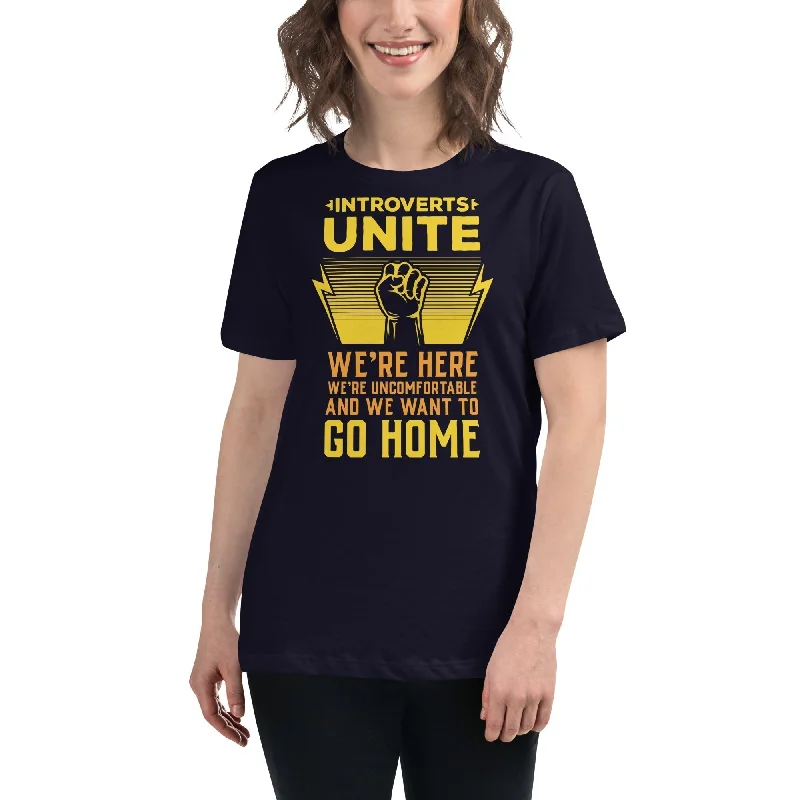 Sequined Women T Shirt for a Sparkly Night OutIntroverts unite! - Women's T-Shirt