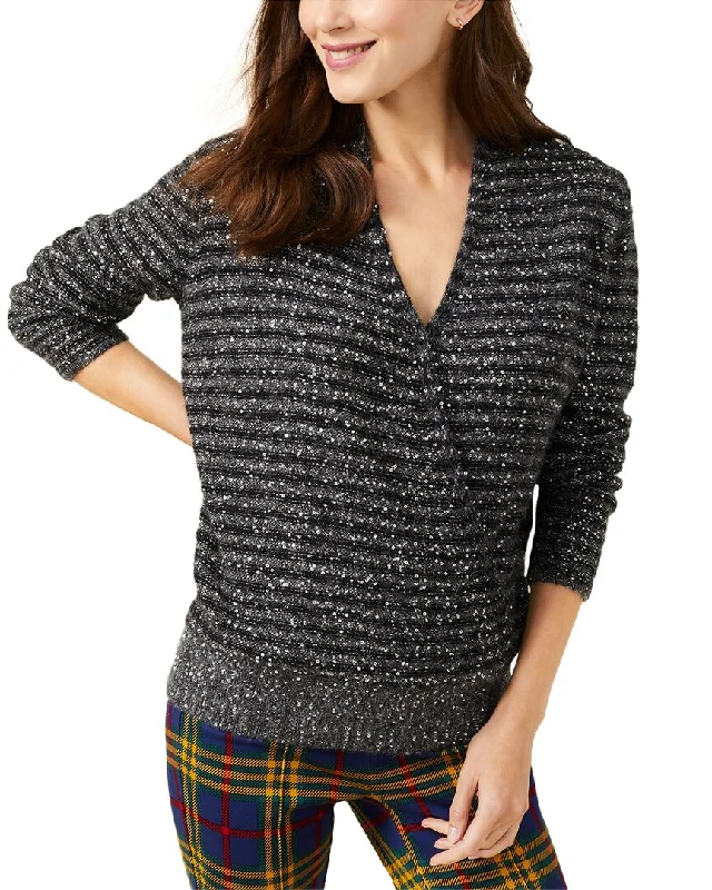 Longline Women's Mohair Sweater Dresses in a Loose FitJ.McLaughlin Gretta Wool-Blend Sweater
