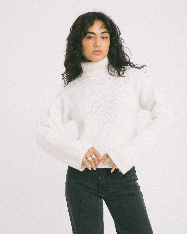 Rosanna Roll Neck Knit Vanilla Ice