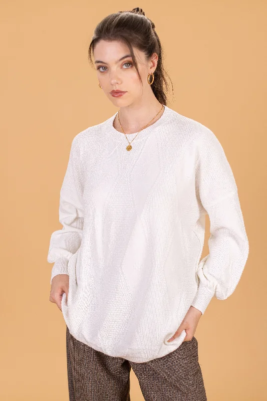 Knit Sweater Henri White