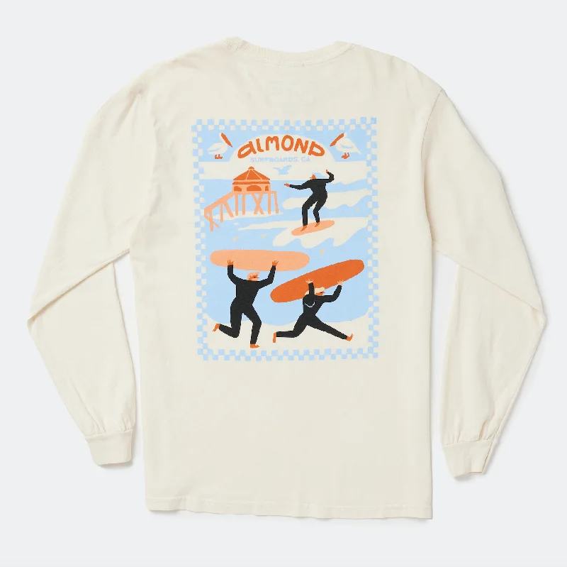 Striped Women T Shirt in a Classic PatternKookumbra  L/S | Natural