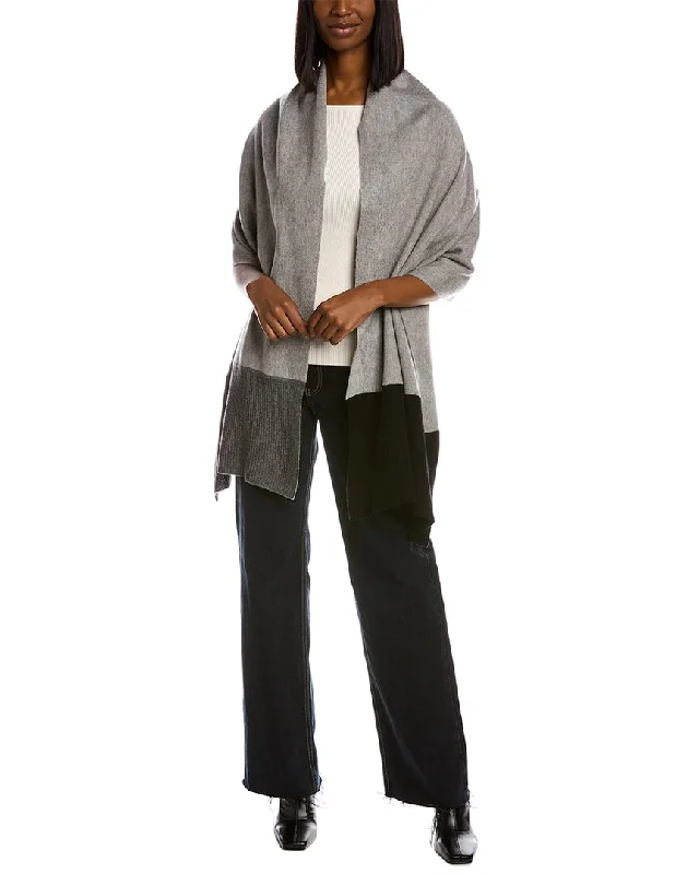 Mock Neck Women's Angora Blend Sweater Dresses in Solid ColorsLa Fiorentina Wool & Cashmere-Blend Wrap