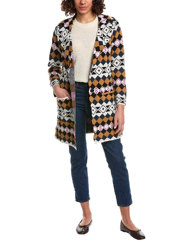 Wrap - Style Women's Lambswool Sweater Dresses in Elegant ShadesRain + Rose Cardigan