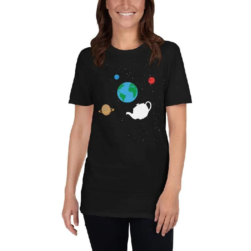 Russell's Teapot Floating in Space - Premium T-Shirt