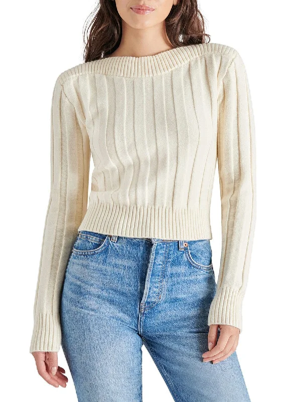 Cropped Women's Angora Blend Sweaters for a Trendy LookSerra Sweater - Cream