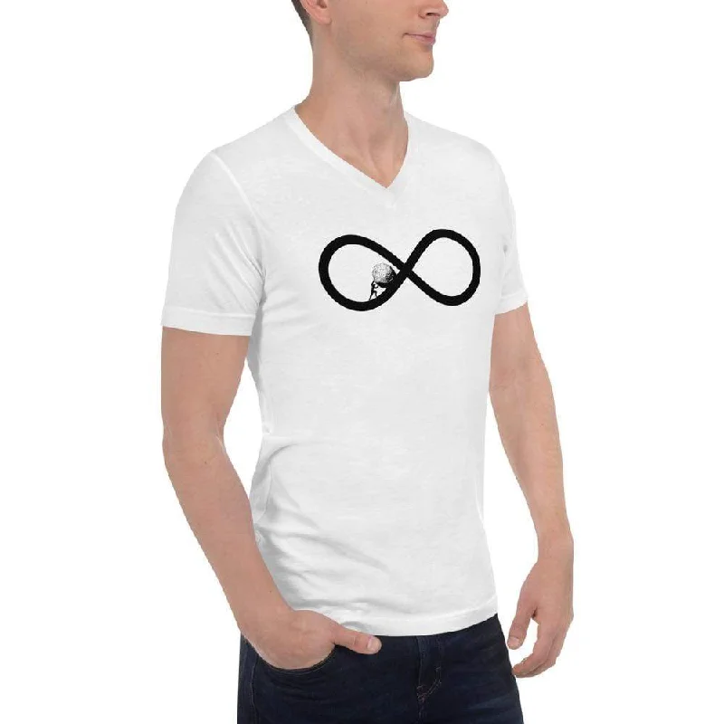 Sisyphus To Infinity - Unisex V-Neck T-Shirt