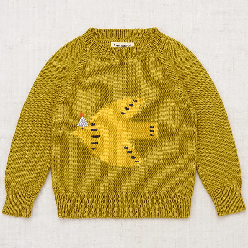 Soirée Sweater in Pistachio by Misha & Puff - Last Ones In Stock - 4-8 Years - Last One In Stock - 8 Years