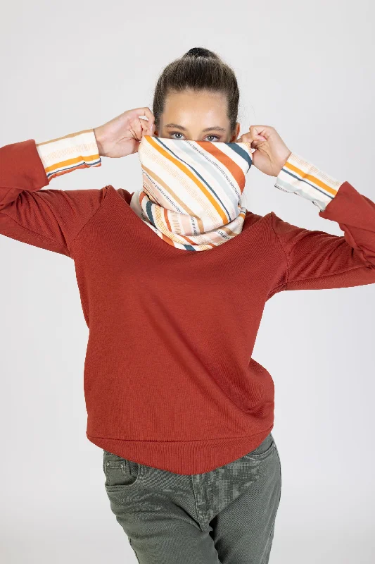 Sweater Notting Hill Terracotta Stripes.